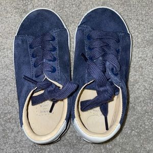 Janie and Jack - size 7 - navy blue suede